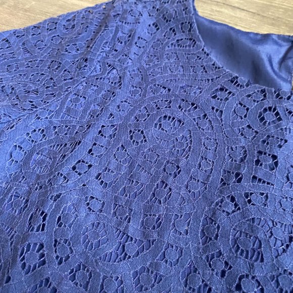 J. Crew Factory Short Sleeve Lace Top - Picture 4 of 5